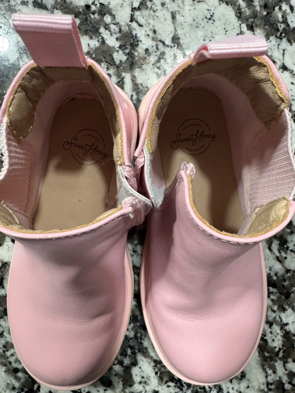 Sweet Honey Pink Chelsea Boots Girls Size 9 Genuine Leather